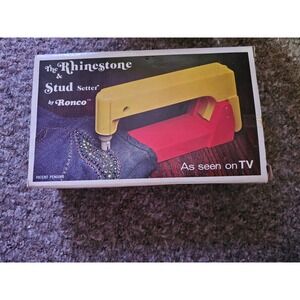 Ronco‎ Rhinestone & Stud Setter Kit As Seen On TV Vintage Craft Tool